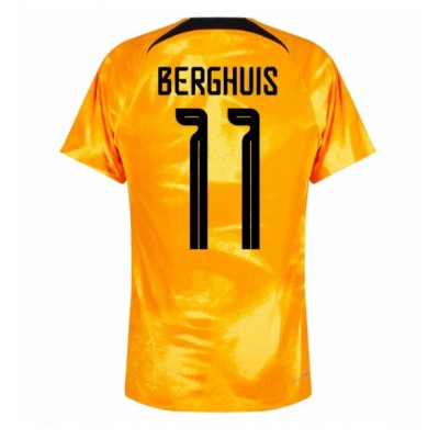 Echipament fotbal Olanda Steven Berghuis #11 Tricou Acasa Mondial 2022 maneca scurta